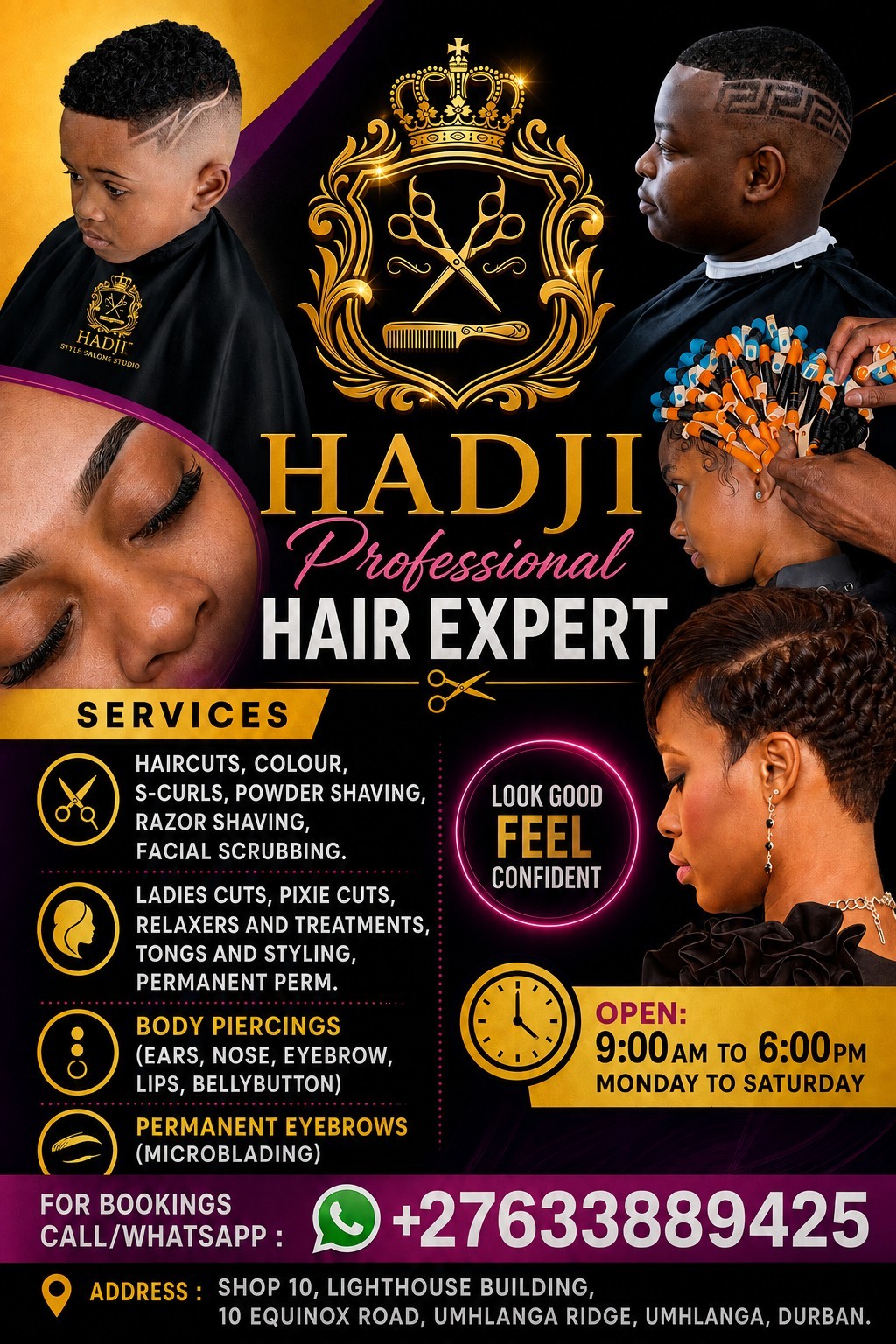 Hadji Professional Hair Expert flyer